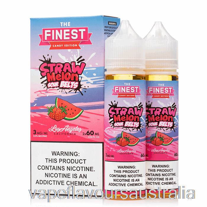 Vape Flavours Australia Straw Melon Sour Belts - The Finest Candy Edition - 120mL 0mg